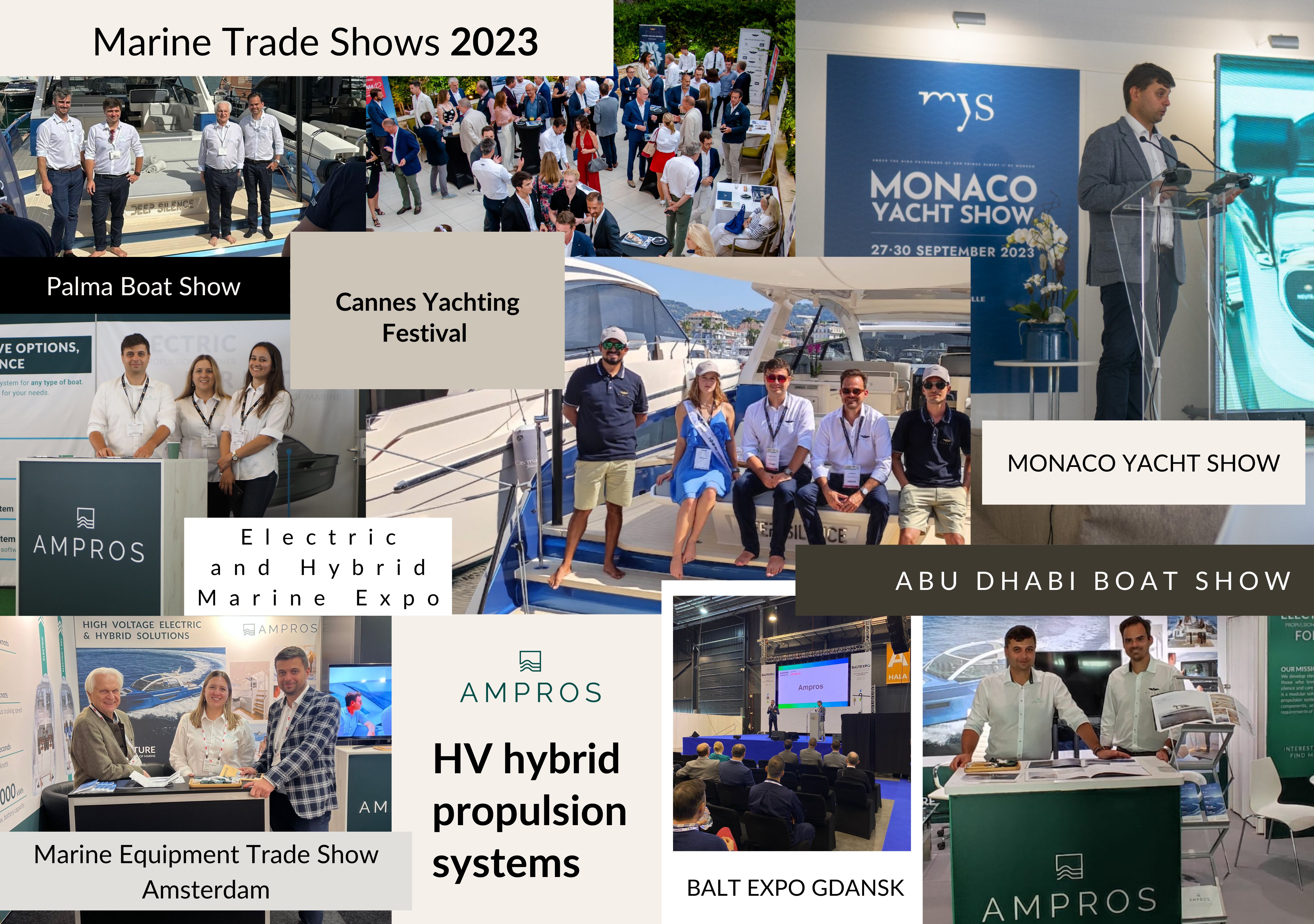 AMPROS Makes Waves Globally in 2023: A Year of Trade Show Triumphs